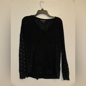 Rock & Republic Black Knit Blouse